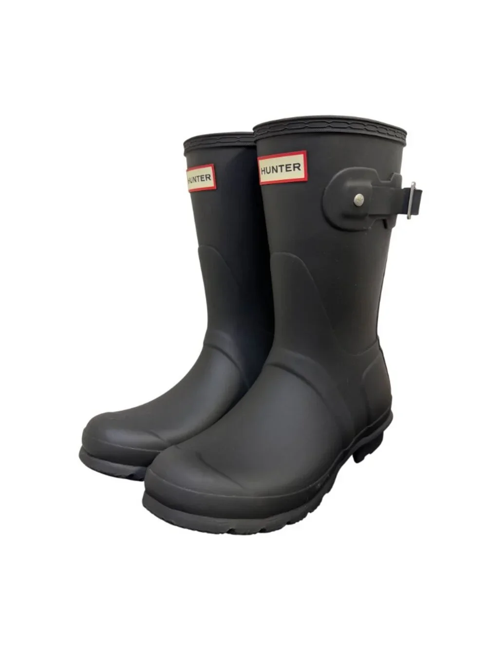 Hunter Original Short Black Rain Boots Size 6